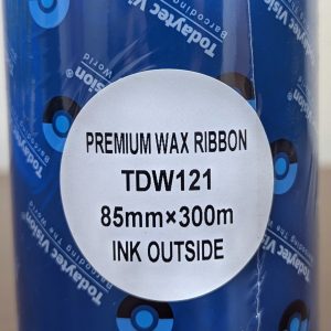 Todaytec 85mm x 300M TDW121 Premium Wax Ribbon